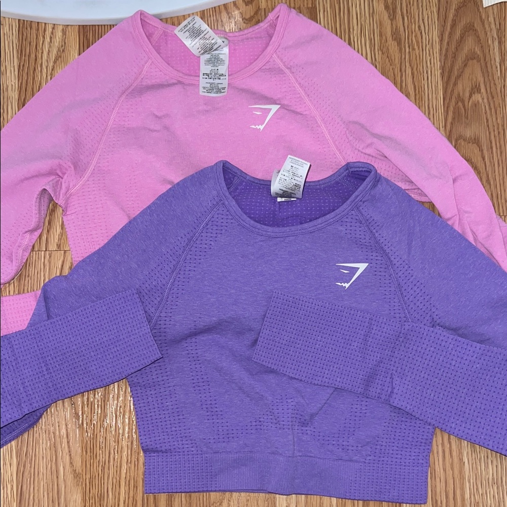 Gymshark  Pink and Purple long sleeve top